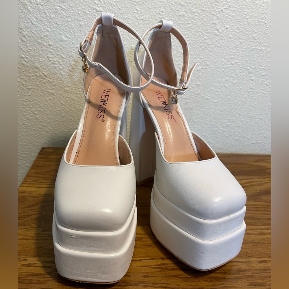 Square Toe Platform Heels - image 2